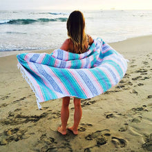 Load image into Gallery viewer, Pastel Beach Towels l Throw Blankets l Mexican Blankets
