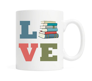 Love Books 11 ounce Coffee Mug