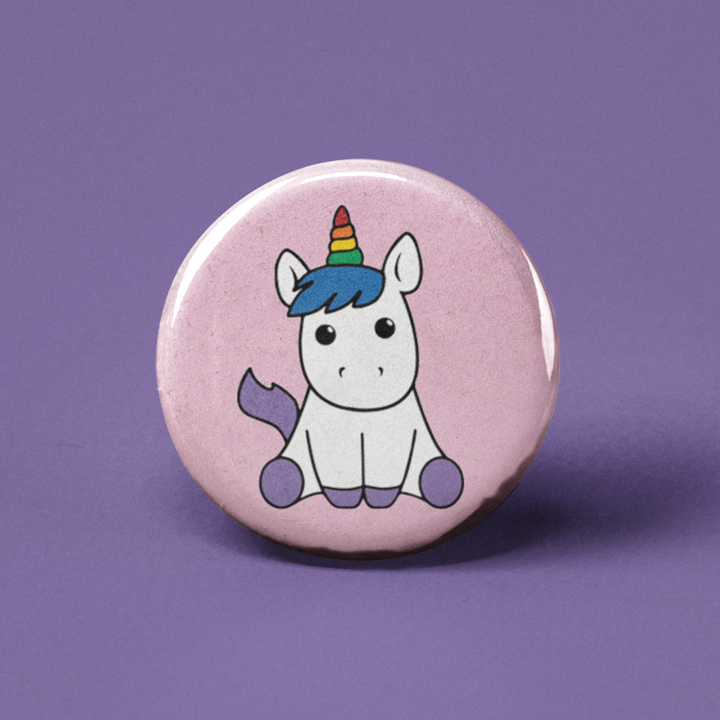 Unicorn Pinback Button